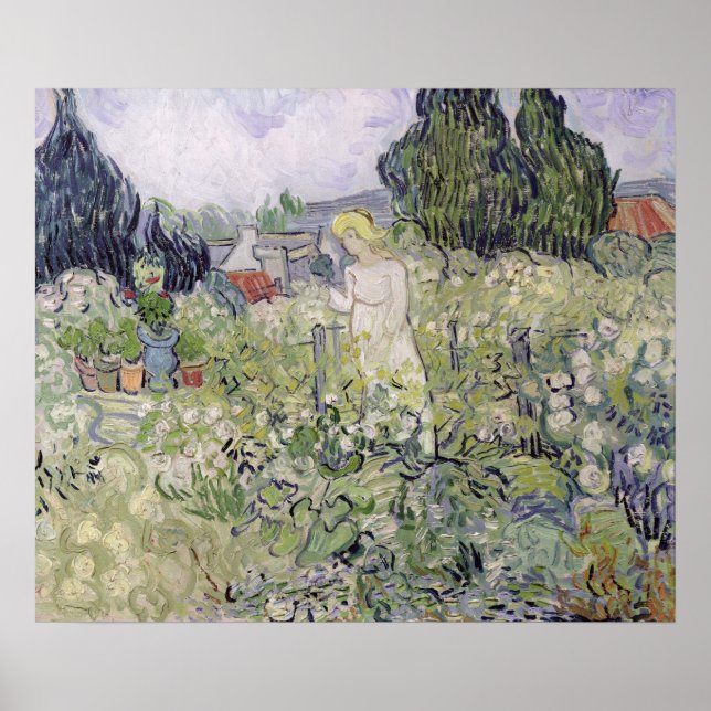 Vincent van Gogh | Mademoiselle Gachet in garden Poster (Front)