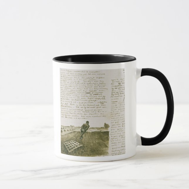Vincent van Gogh | Man pulling a harrow Mug (Right)