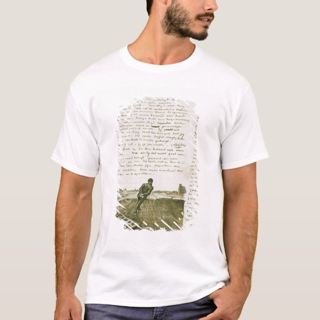 Vincent van Gogh | Man pulling a harrow T-Shirt (Front)