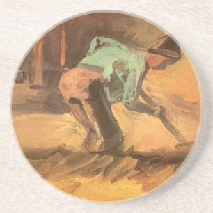 Vincent van Gogh - Man Stooping w Stick or Spade Coaster