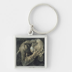 Vincent van Gogh   Man with his head in his hands Key Ring