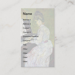 Vincent Van Gogh - Marguerite Gachet At The Piano Business Card