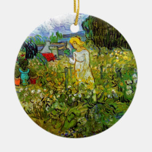 Vincent Van Gogh - Marguerite Gachet In The Garden Ceramic Tree Decoration