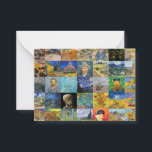 Vincent van Gogh - Masterpieces Mosaic Patchwork Card<br><div class="desc">Vincent van Gogh - Masterpieces Patchwork,  4x7 Grid</div>