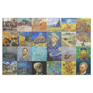 Vincent van Gogh - Masterpieces Mosaic Patchwork Fabric