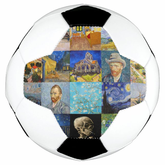 Vincent van Gogh - Masterpieces Mosaic Patchwork Football (Front)