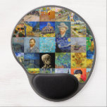 Vincent van Gogh - Masterpieces Mosaic Patchwork Gel Mouse Mat<br><div class="desc">Vincent van Gogh - Masterpieces Patchwork,  5x6 Grid</div>