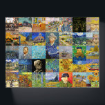 Vincent van Gogh - Masterpieces Mosaic Patchwork Paperweight<br><div class="desc">Vincent van Gogh - Masterpieces Patchwork,  5x7 Grid</div>