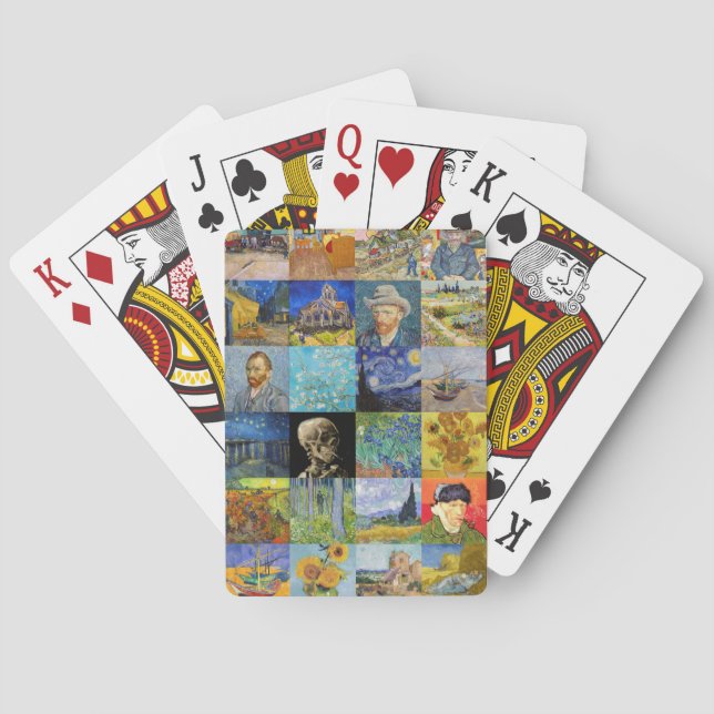 Vincent van Gogh - Masterpieces Mosaic Patchwork Playing Cards (Back)