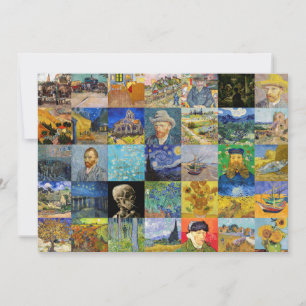 Vincent van Gogh - Masterpieces Mosaic Patchwork Thank You Card