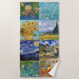 Vincent Van Gogh - Masterpieces Patchwork Beach Towel