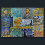 Vincent Van Gogh - Masterpieces Patchwork Cutting Board<br><div class="desc">Vincent Van Gogh - Masterpieces Patchwork</div>