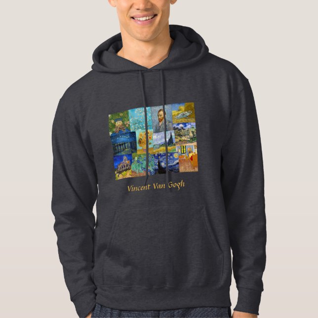 Vincent Van Gogh - Masterpieces Patchwork Hoodie (Front)