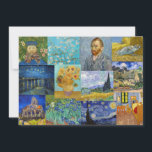 Vincent Van Gogh - Masterpieces Patchwork Invitation<br><div class="desc">Vincent Van Gogh - Masterpieces Patchwork</div>