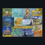Vincent Van Gogh - Masterpieces Patchwork Invitation<br><div class="desc">Vincent Van Gogh - Masterpieces Patchwork</div>