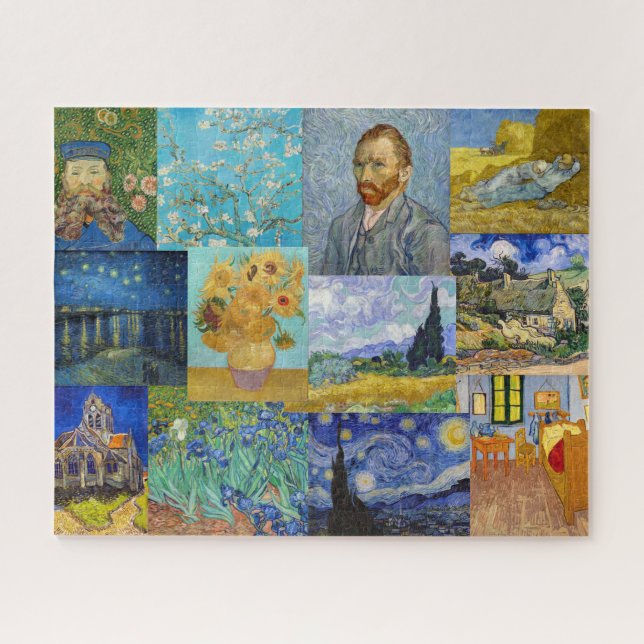 Vincent Van Gogh - Masterpieces Patchwork Jigsaw Puzzle (Horizontal)