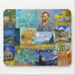 Vincent Van Gogh - Masterpieces Patchwork Mouse Mat<br><div class="desc">Vincent Van Gogh - Masterpieces Patchwork</div>