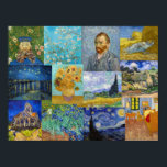 Vincent Van Gogh - Masterpieces Patchwork Poster<br><div class="desc">Vincent Van Gogh - Masterpieces Patchwork</div>