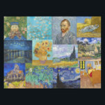 Vincent Van Gogh - Masterpieces Patchwork Tablecloth<br><div class="desc">Vincent Van Gogh - Masterpieces Patchwork</div>