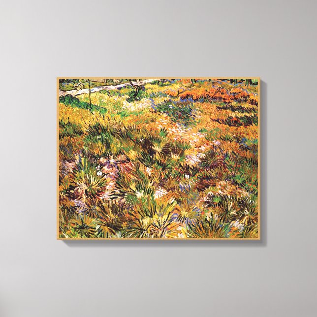 Vincent Van Gogh - Meadow In The Garden Fine Art Canvas Print (Front)