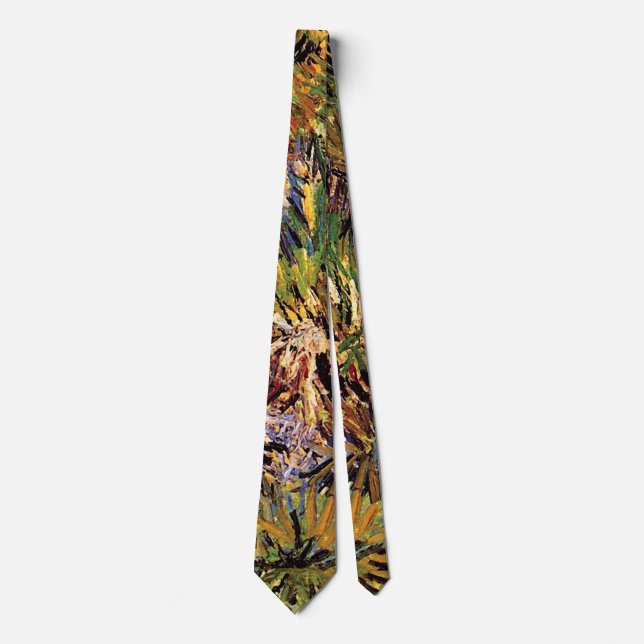 Vincent Van Gogh - Meadow In The Garden Fine Art Tie (Front)