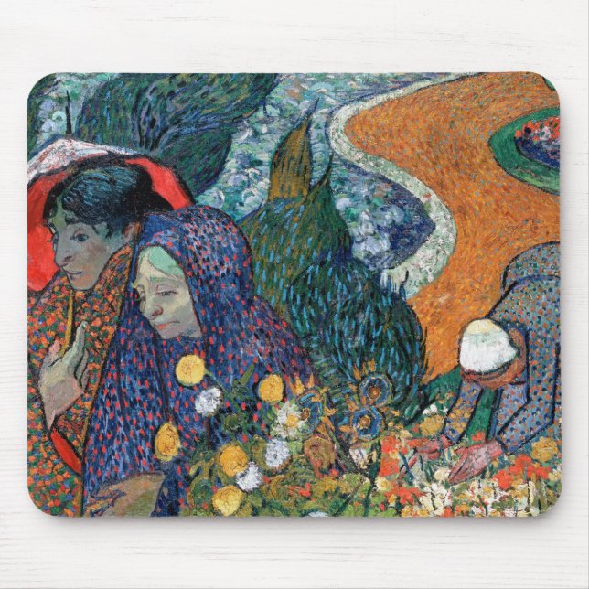 Vincent Van Gogh - Memory Of The Garden At Etten Mouse Mat (Front)