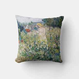 Vincent van Gogh - Miss Gachet in her Garden Cushion