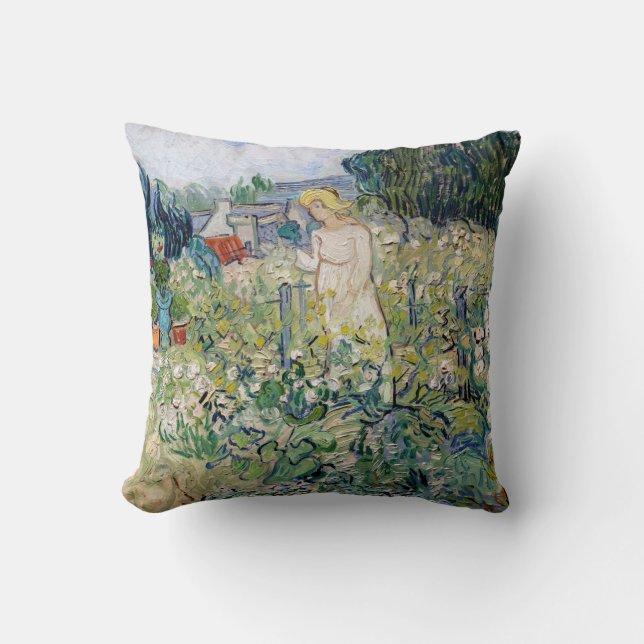 Vincent van Gogh - Miss Gachet in her Garden Cushion (Front)