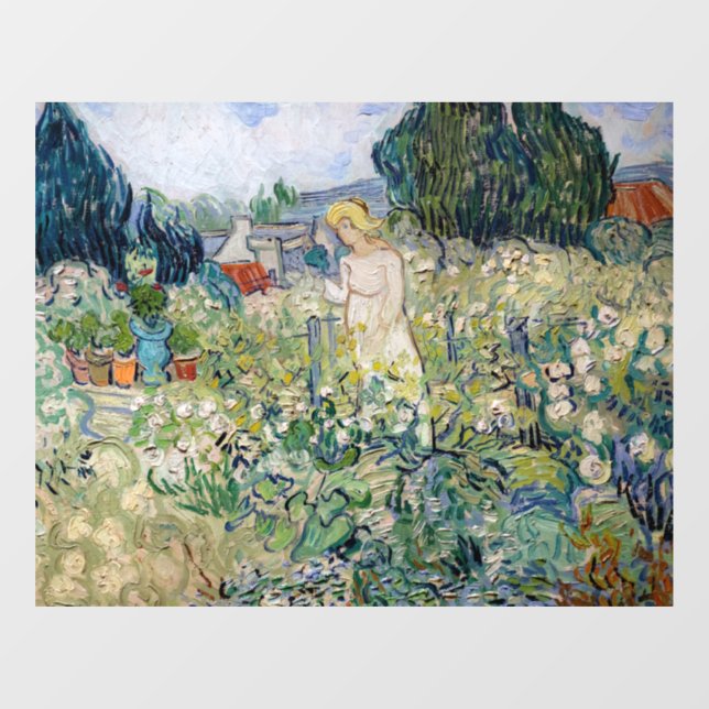 Vincent van Gogh - Miss Gachet in her Garden Window Cling (Sheet)