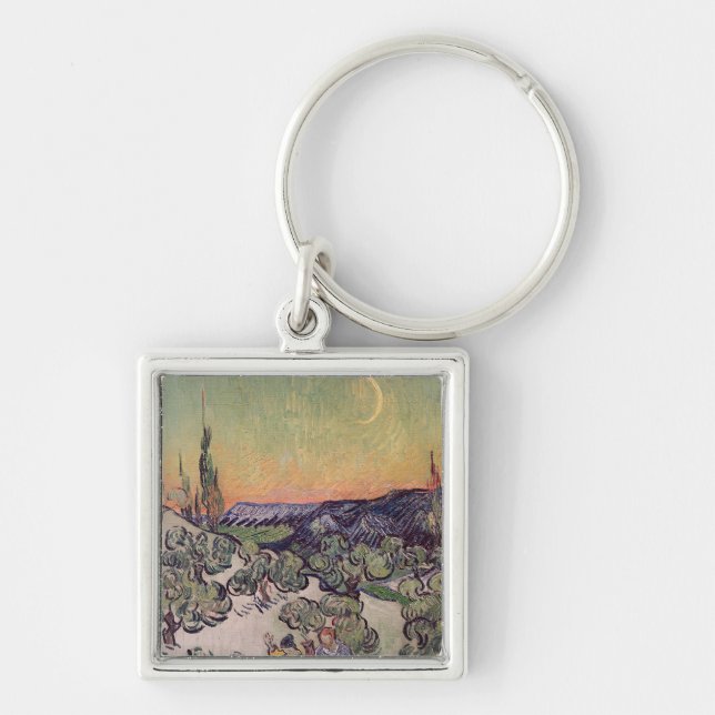 Vincent van Gogh | Moonlit Landscape, 1889 Key Ring (Front)