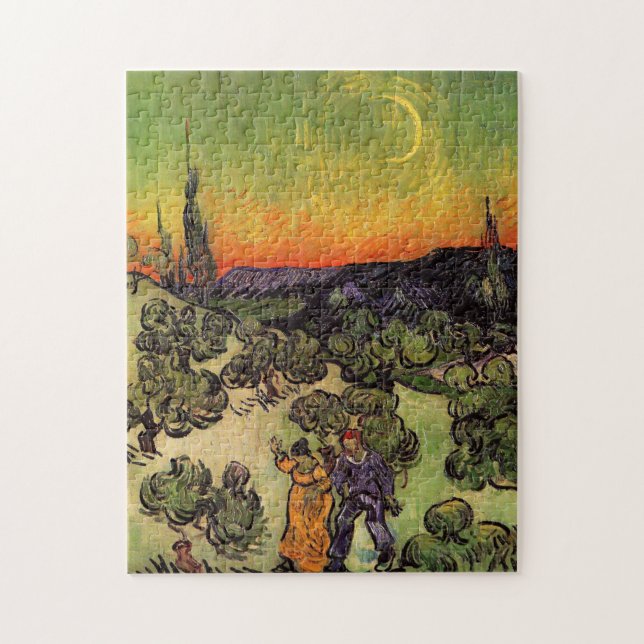 Vincent Van Gogh Moonlit Landscape Jigsaw Puzzle (Vertical)
