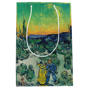 Vincent van Gogh - Moonlit Landscape with Couple Medium Gift Bag