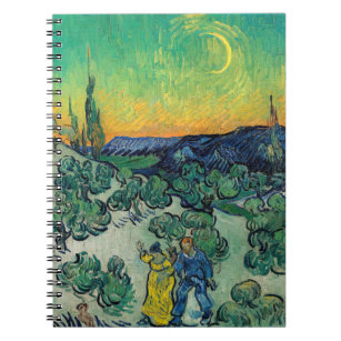 Vincent van Gogh - Moonlit Landscape with Couple Notebook