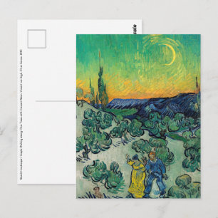 Vincent van Gogh - Moonlit Landscape with Couple Postcard