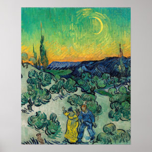 Vincent van Gogh - Moonlit Landscape with Couple Poster