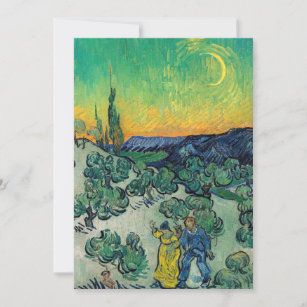Vincent van Gogh - Moonlit Landscape with Couple Thank You Card
