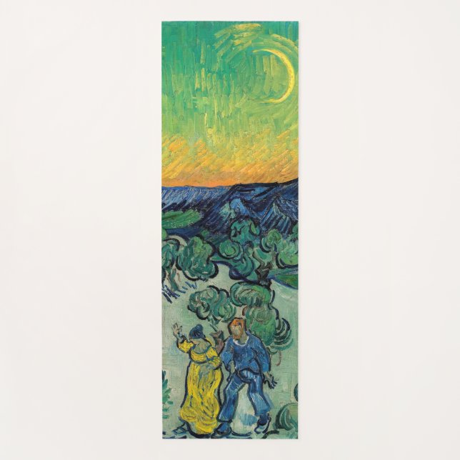 Vincent van Gogh - Moonlit Landscape with Couple Yoga Mat (Front)