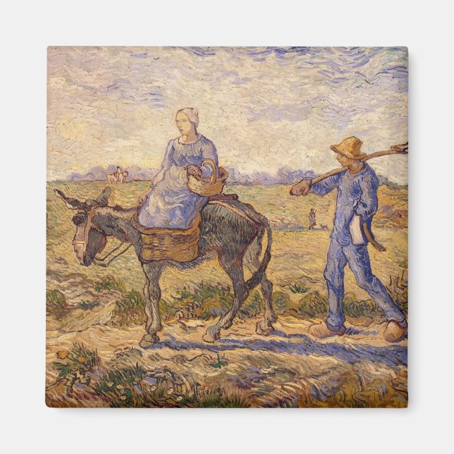 Vincent van Gogh | Morning, going out to work Magnet (Front)
