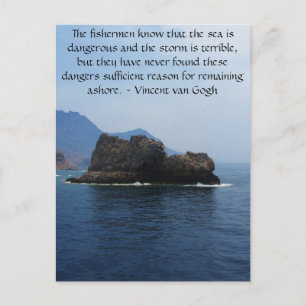 Vincent van Gogh motivational quote Postcard