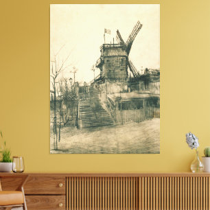 Vincent van Gogh - Moulin de la Galette Canvas Print