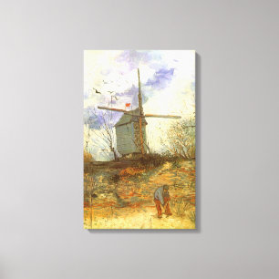 Vincent van Gogh - Moulin de la Galette, Windmill Canvas Print