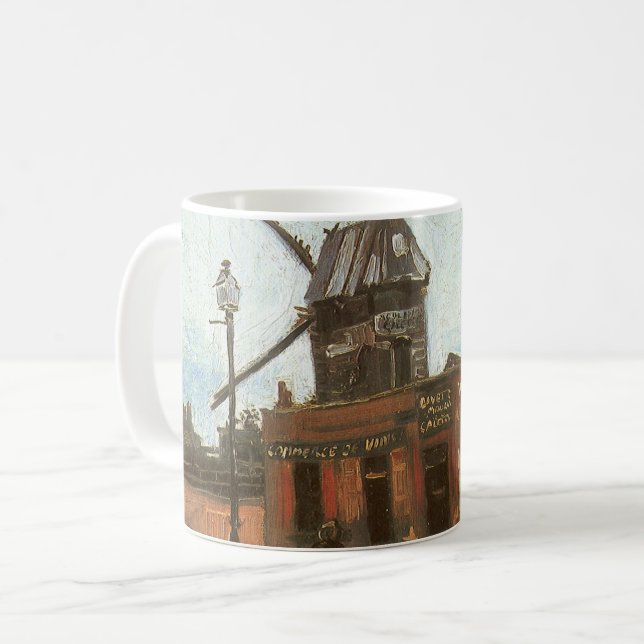 Vincent van Gogh - Moulin de la Galette, Windmill Coffee Mug (Front Left)