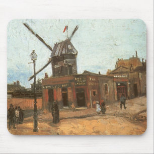 Vincent van Gogh - Moulin de la Galette, Windmill Mouse Mat