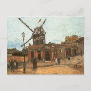 Vincent van Gogh - Moulin de la Galette, Windmill Postcard