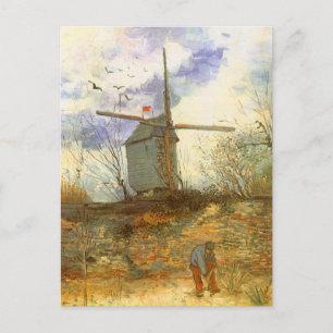 Vincent van Gogh - Moulin de la Galette, Windmill Postcard