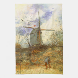 Vincent van Gogh - Moulin de la Galette, Windmill Tea Towel
