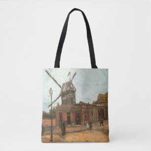 Vincent van Gogh - Moulin de la Galette, Windmill Tote Bag