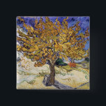 Vincent van Gogh | Mulberry Tree, 1889 15 Cm Square Badge<br><div class="desc">Mulberry Tree,  1889 | by Vincent van Gogh | Art Location: Norton Simon Collection,  Pasadena,  CA,  USA | Dutch Artist | Image Collection Number: XTD68230</div>