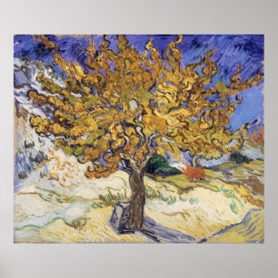 Vincent van Gogh Mulberry Tree, 1889 Poster