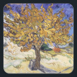 Vincent van Gogh | Mulberry Tree, 1889 Square Sticker<br><div class="desc">Mulberry Tree,  1889 | by Vincent van Gogh | Art Location: Norton Simon Collection,  Pasadena,  CA,  USA | Dutch Artist | Image Collection Number: XTD68230</div>